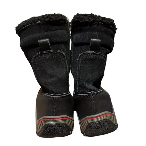 PAJAR CANADA BLACK WINTER SNOW SHERPA LINNED WATERPROOF BOOTS SZ 7 - Picture 2 of 4